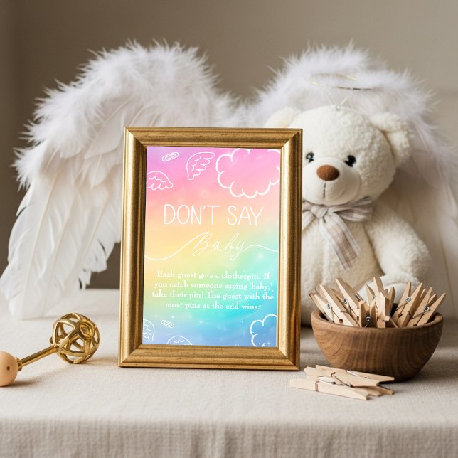 Little Piece Heaven Don't Say Baby Game Rainbow  Inbjudningar (Little Piece Heaven Don't Say Baby Game Rainbow)