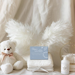 Little Piece of Heaven Blue Diaper Raffle Card Tilläggskort