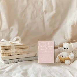 Little Piece of Heaven Pink Books For Baby Tilläggskort