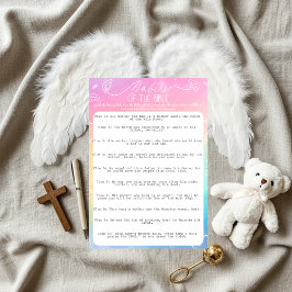 Little Piece of Heaven Rainbow Babies of the Bible Inbjudningar