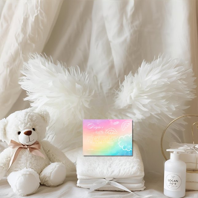 Little Piece of Heaven Rainbow Diaper Raffle Card Tilläggskort (Little Piece of Heaven Rainbow Diaper Raffle Card)