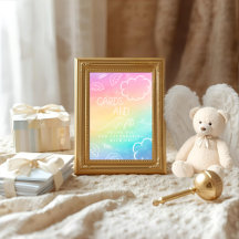 Little Piece of Heaven Rainbow Kort & Present Skyl