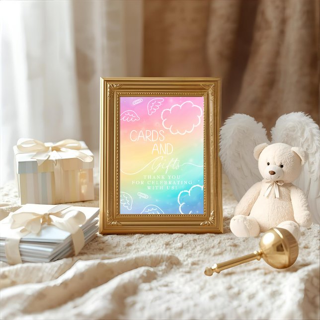 Little Piece of Heaven Rainbow Kort & Present Skyl (Little Piece of Heaven Rainbow Cards & Gifts Sign)