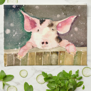 Little Pig Tea Towel Kökshandduk