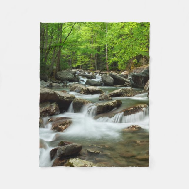 Little Pigeon River på Greenbrier Fleecefilt (Framsidan)