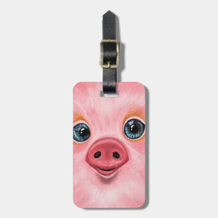 Little Piglet Luggage Tag Smile Bagagebricka