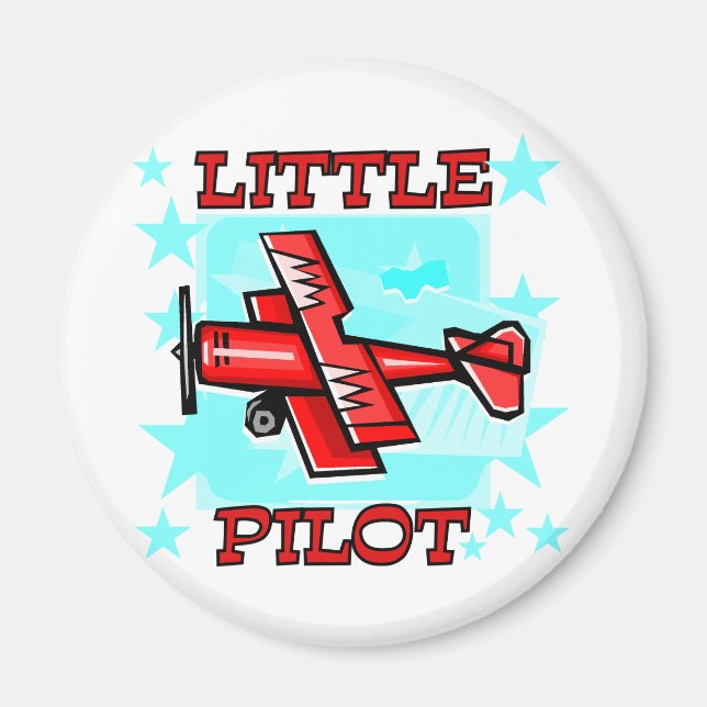 Little Pilot Tshirts och Gifts Magnet (Framsidan)