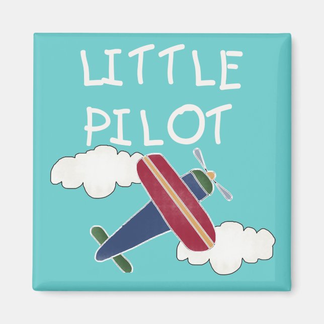 Little Pilot Tshirts och Gifts Magnet (Framsidan)