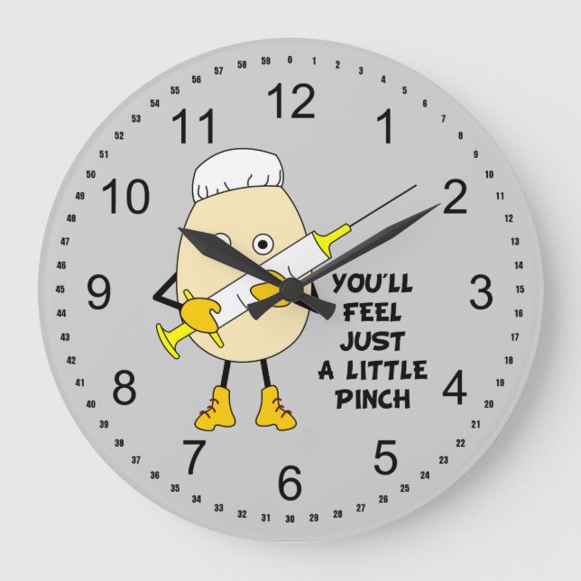 Little Pinch Egghead Nurse Stor Klocka (Framsida)