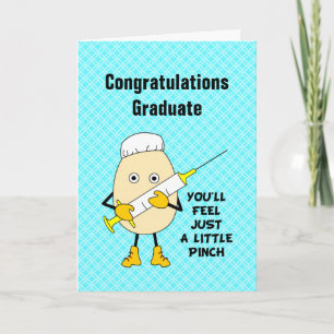 Little Pinch Egghead Nurse Studenten Card Tack Kort