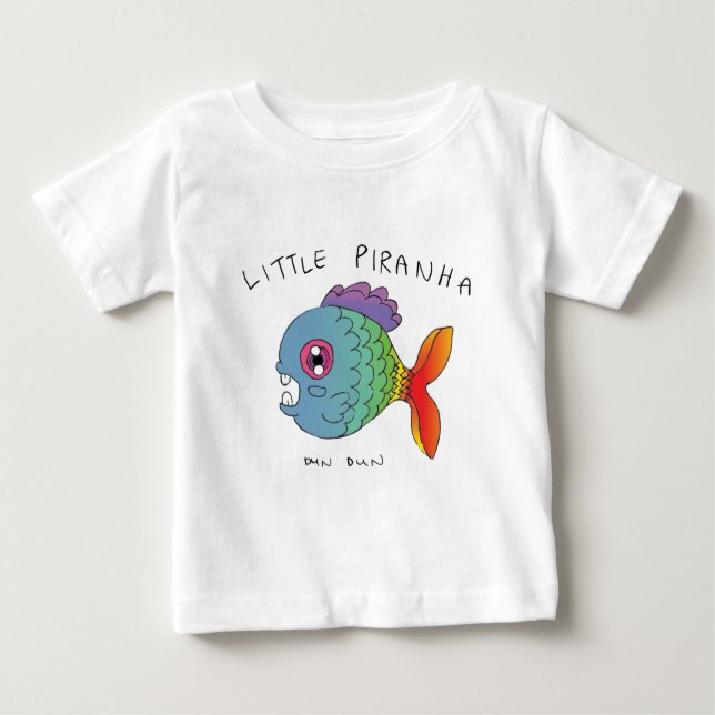 Little Piranha T Shirt (Framsida)