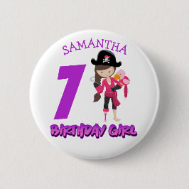 Little Pirat 7:e Birthday Knapp