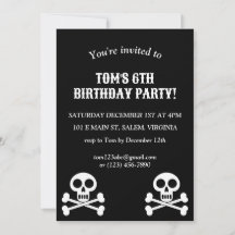 Little Pirat Kids Skull och Crossbone Birthday