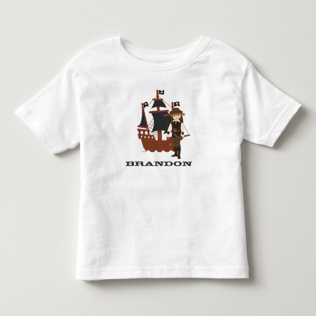 Little Pirat personlig t-shirt (Framsida)