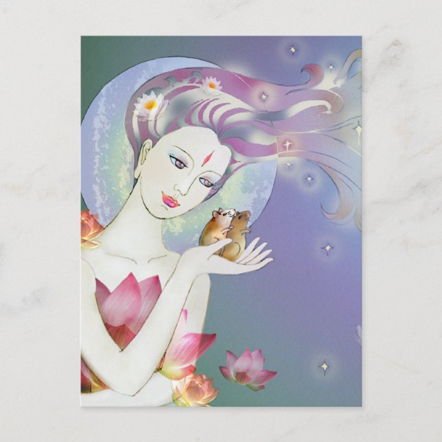 Little Pixy Boots - Stargazing Vykort (Framsida)