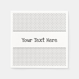 Little Polka dots Black and White Pappersservett