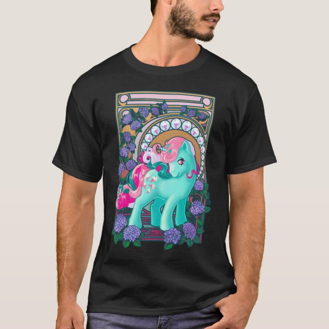 Little Pony Fizzy Art Nouveau  vintage T Shirt (Framsida)