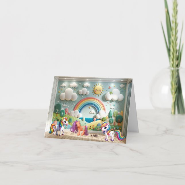 Little Pony och Unicorns Kort (Framsida)