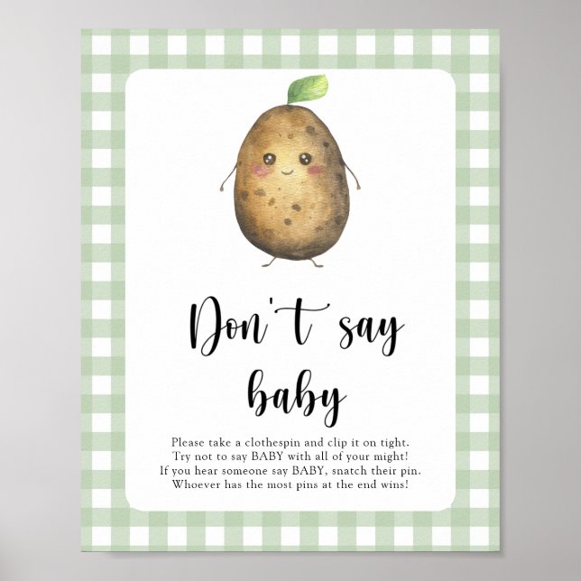 Little Potato Säg inte att baby Poster (Framsidan)
