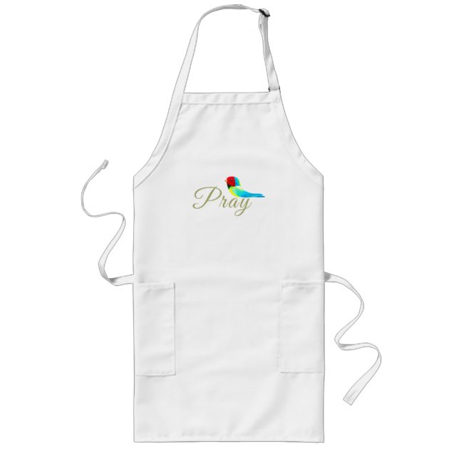 Little Prayer Bird  Långt Förkläde (Framsidan)