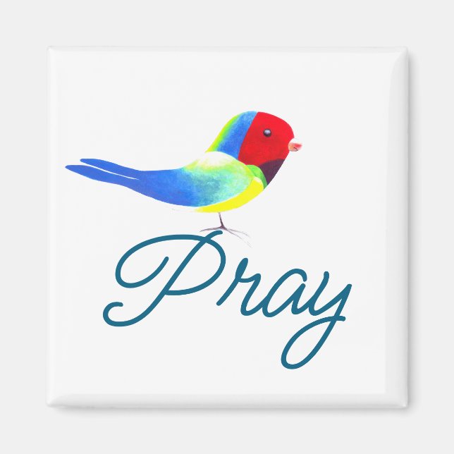Little Prayer Bird Magnet (Framsidan)