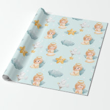 Little Praying Angel Girl Blue
