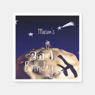 LITTLE PRINCE 2:a födelsedag Pappra blöjor Pappersservett