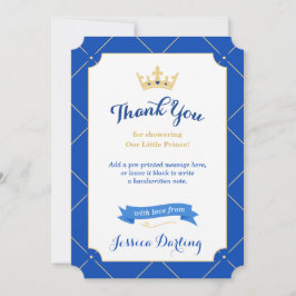 Little Prince Baby Shower Tack Cards | ROYAL Kort