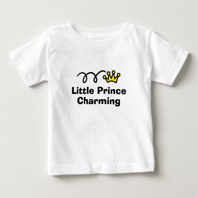 Little Prince charming baby shirt for newborn T Shirt (Framsida)