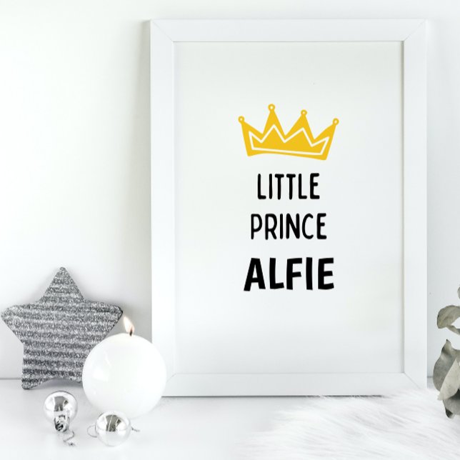 Little Prince Custom Name Nursery Poster (Skapare uppladdad)