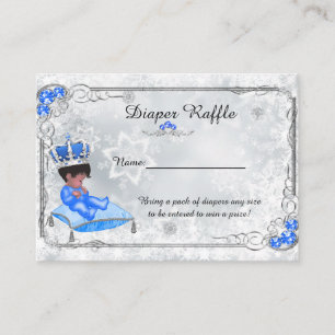 Little Prince Diaper Raffle Biljett, grått fryst Tilläggskort
