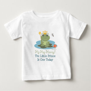 Little Prince Frog 1st Birthday Boy T-skjorta T Shirt