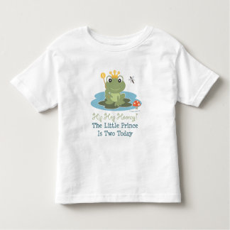 Little Prince Frog 2:a födelsedagen Tee Shirt