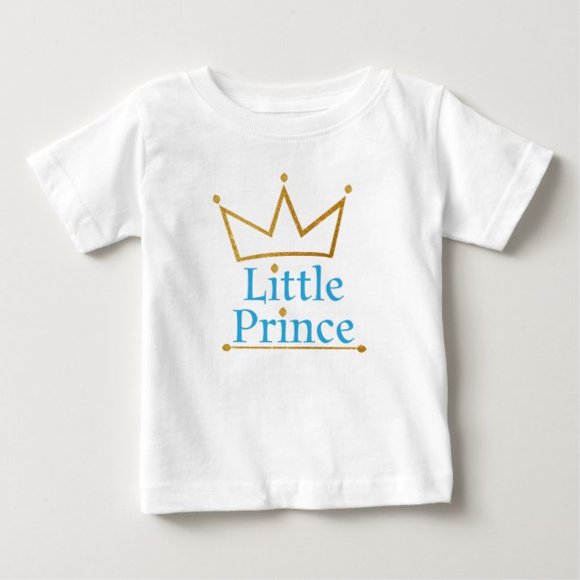 Little Prince Guld Krona Tröja (Framsida)