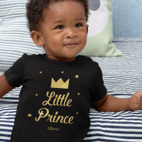 Little Prince i Guld Glitter med Namn