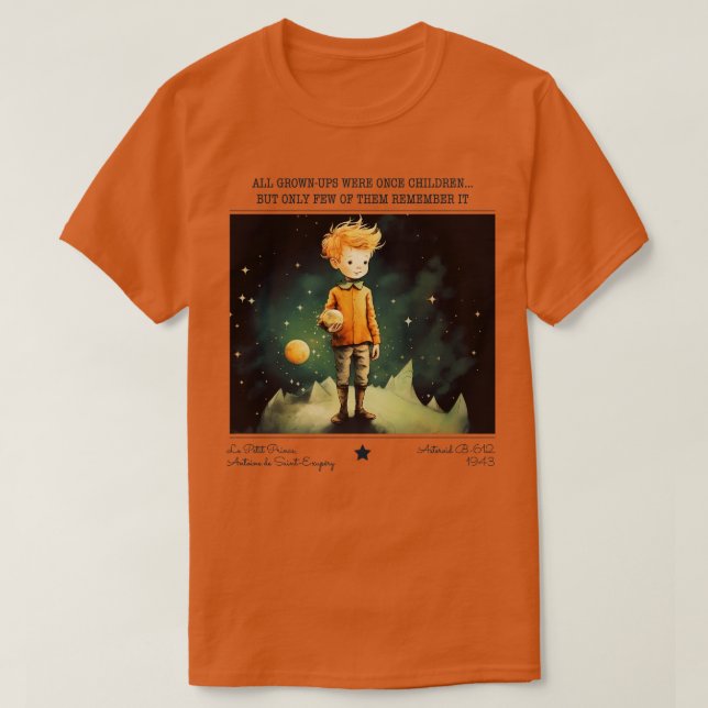 Little Prince Le Petit Prince childrens bokar 3 T Shirt (Design framsida)