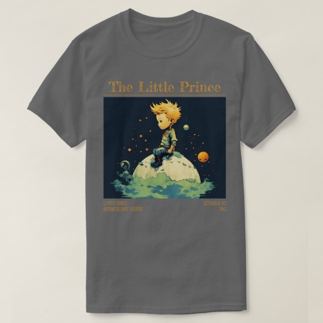 Little Prince Le Petit Prince childrens bokar 6 T Shirt (Design framsida)