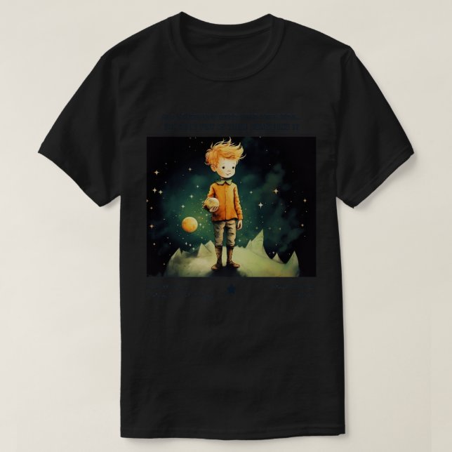Little Prince Le Petit Prince childrens bokar 7 T Shirt (Design framsida)