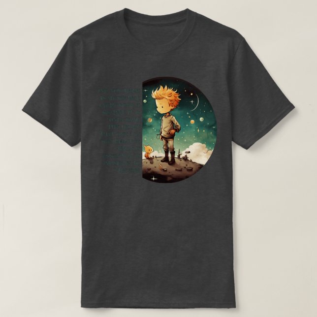 Little Prince Le Petit Prince childrens bokar T Shirt (Design framsida)