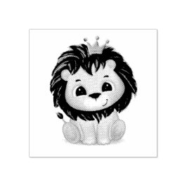 Little Prince Lejon Boy Baby Shower Stämpel