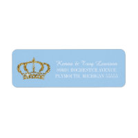 Little Prince Royal Krona Baby blue Returadress