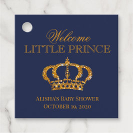 Little Prince Royal Krona Navy Blue Gåvor Etiketter