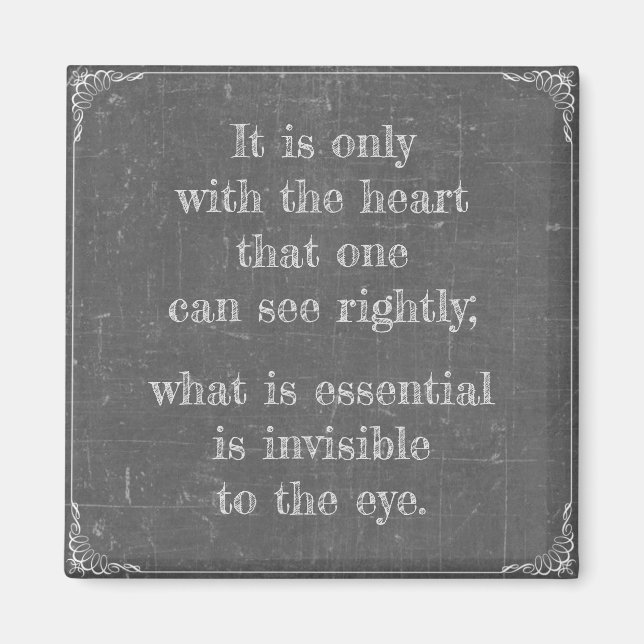 Little Prince Zitat Magnet (Framsidan)