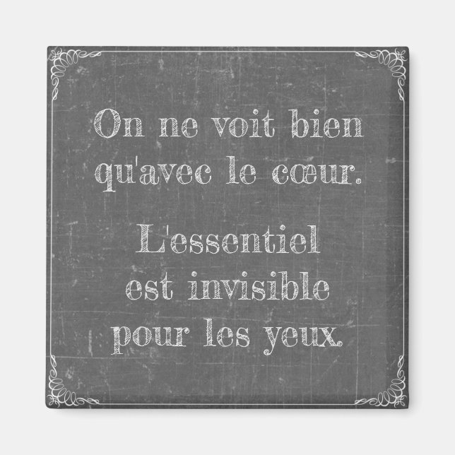 Little Prince Zitat Magnet (Framsidan)