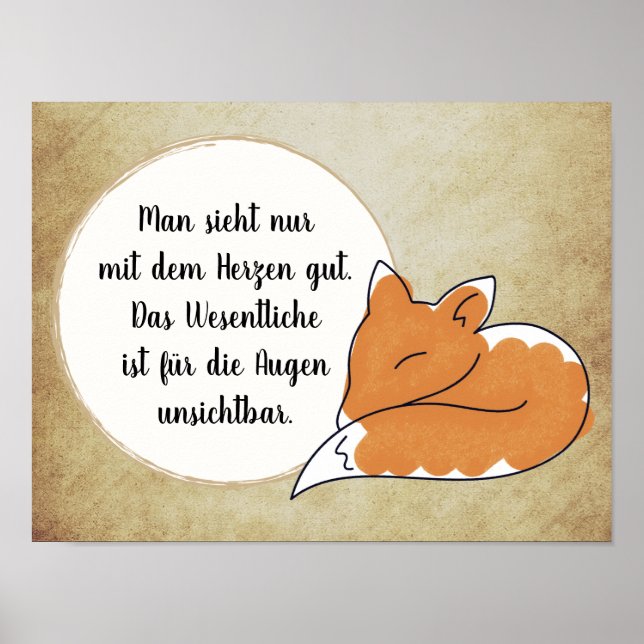 Little Prince Zitat Poster (Framsidan)