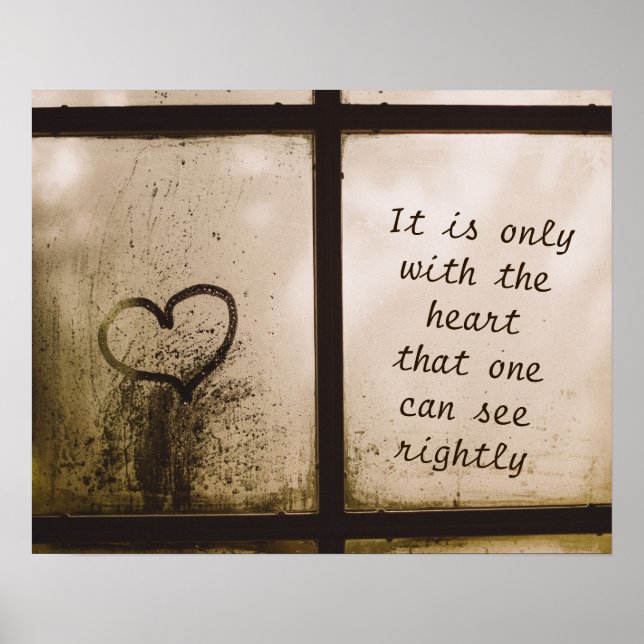 Little Prince Zitat Poster (Framsidan)