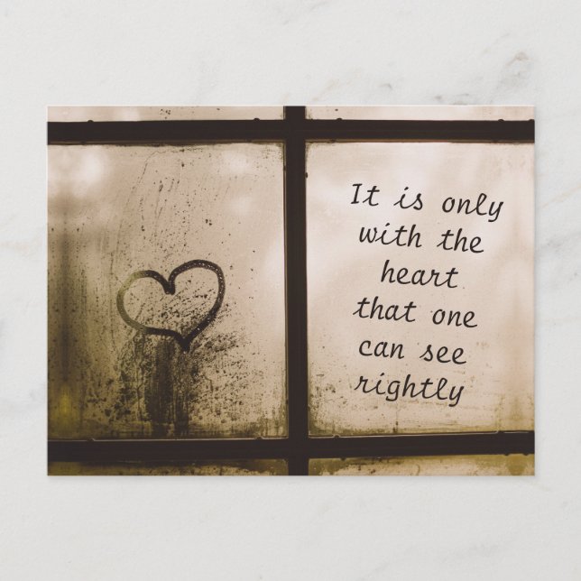 Little Prince Zitat Vykort (Framsida)