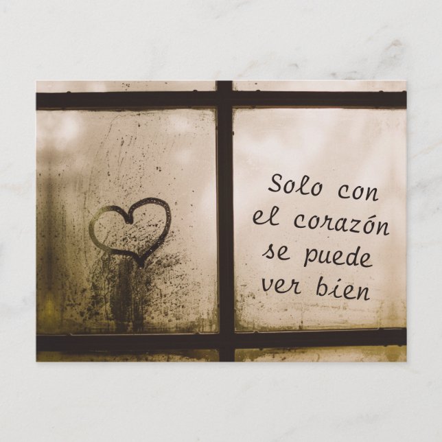 Little Prince Zitat Vykort (Framsida)