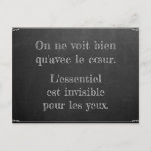 Little Prince Zitat Vykort
