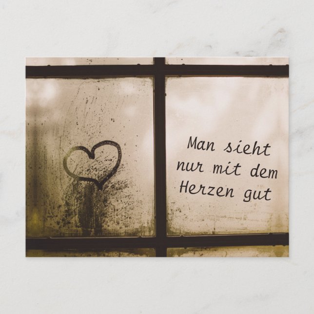 Little Prince Zitat Vykort (Framsida)